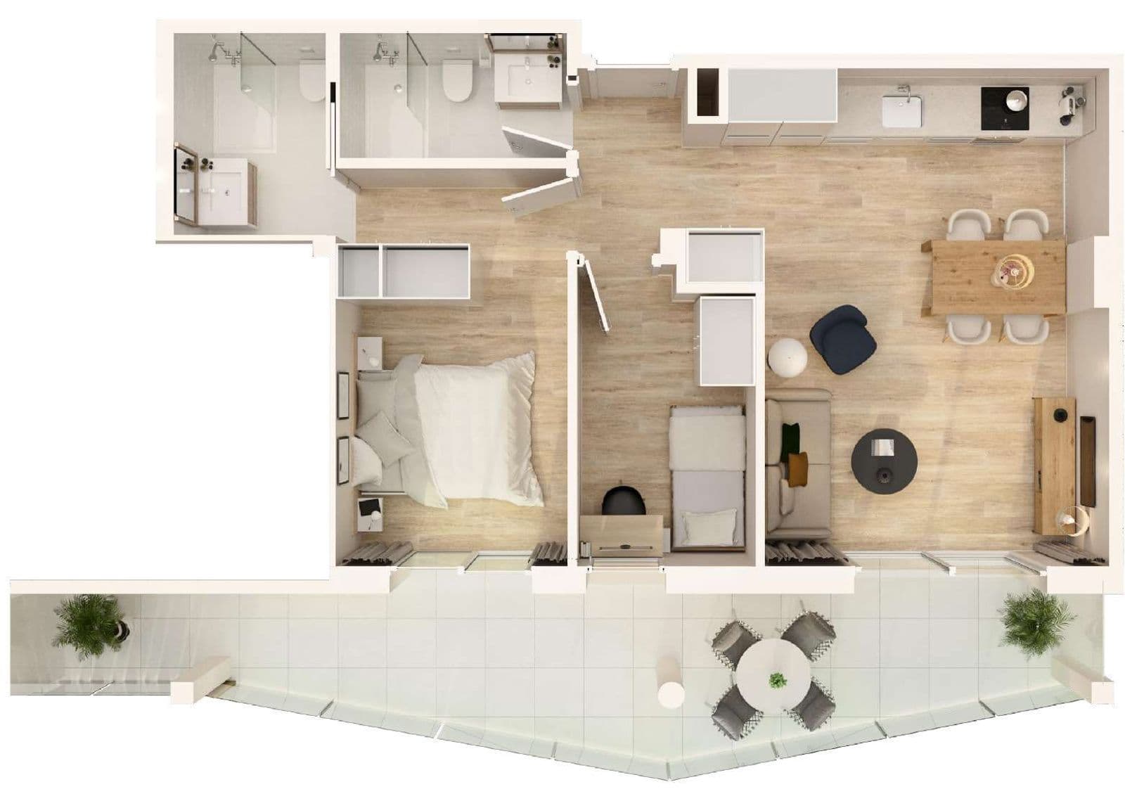 Apartamento 2 dormitorios en Mirador Beach Moncófar