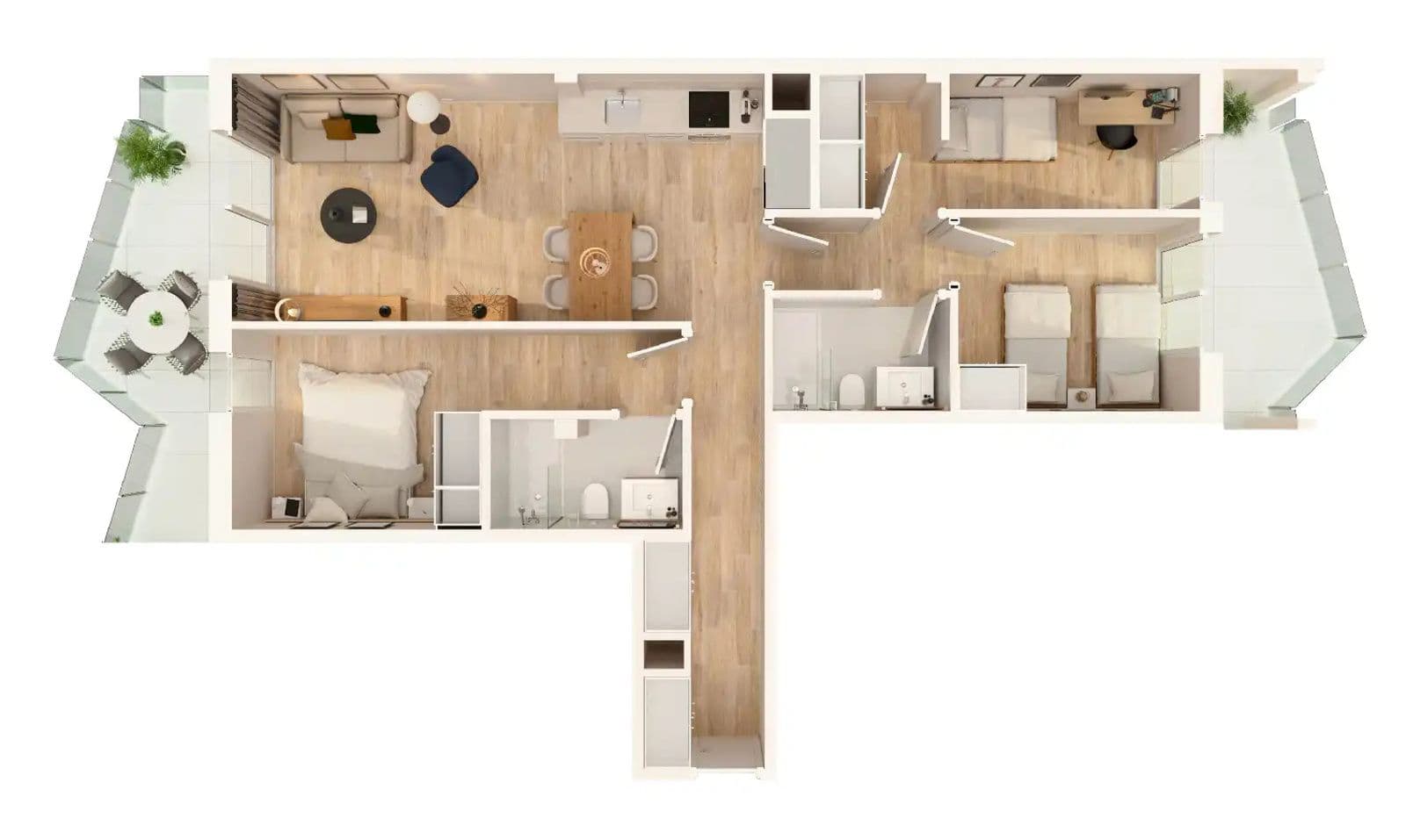 Apartamento 3 dormitorios en Mirador Beach Moncófar