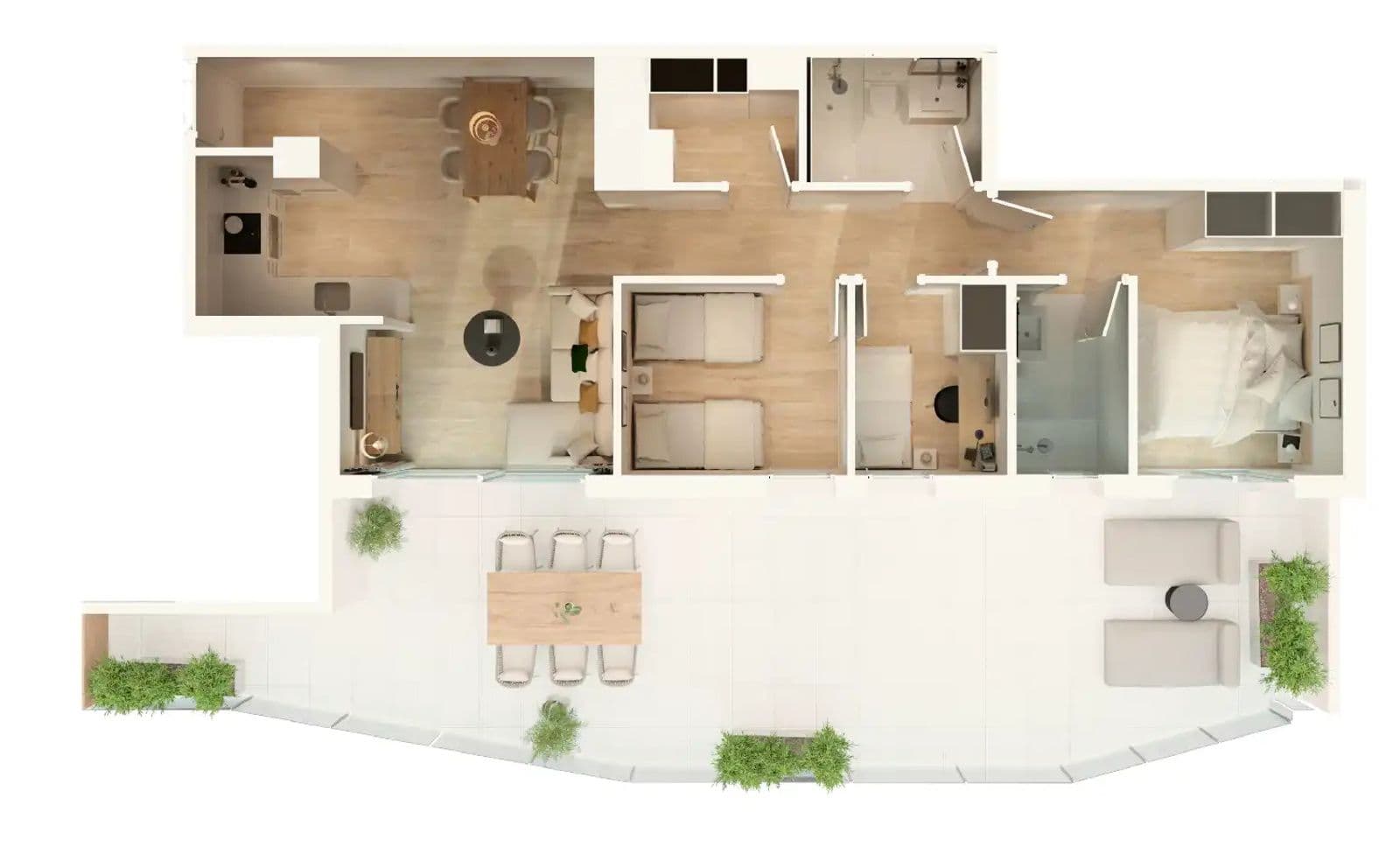 Ático 3 dormitorios en Mirador Beach Moncófar