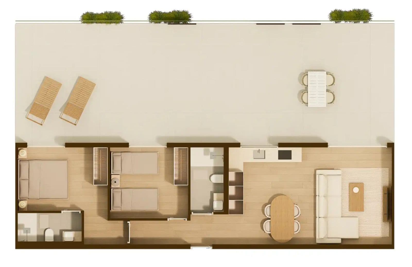 Apartamento (ático) 2 dormitorios en obra nueva Moncófar