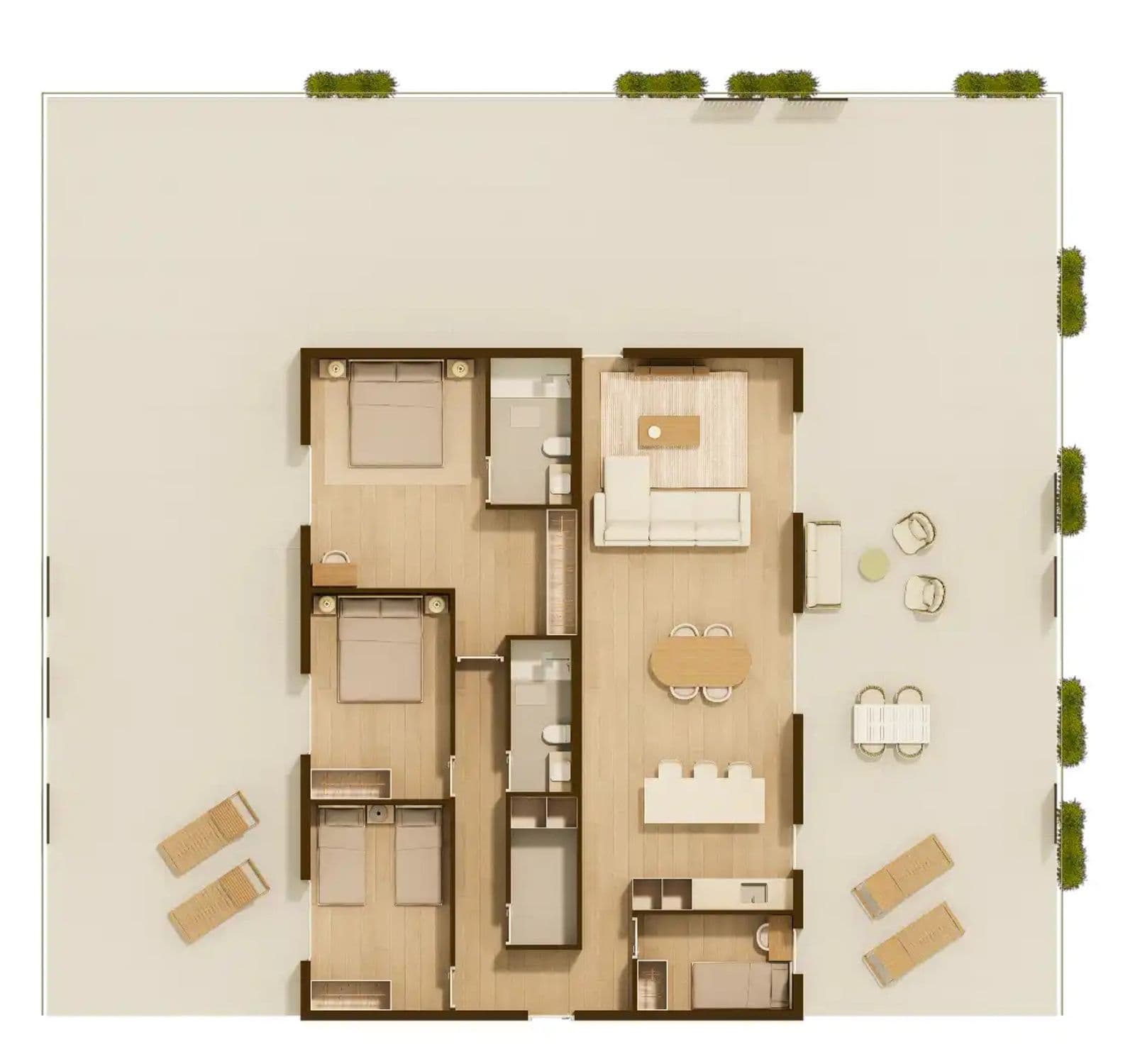 Apartamento (ático) 4 dormitorios en obra nueva Moncófar