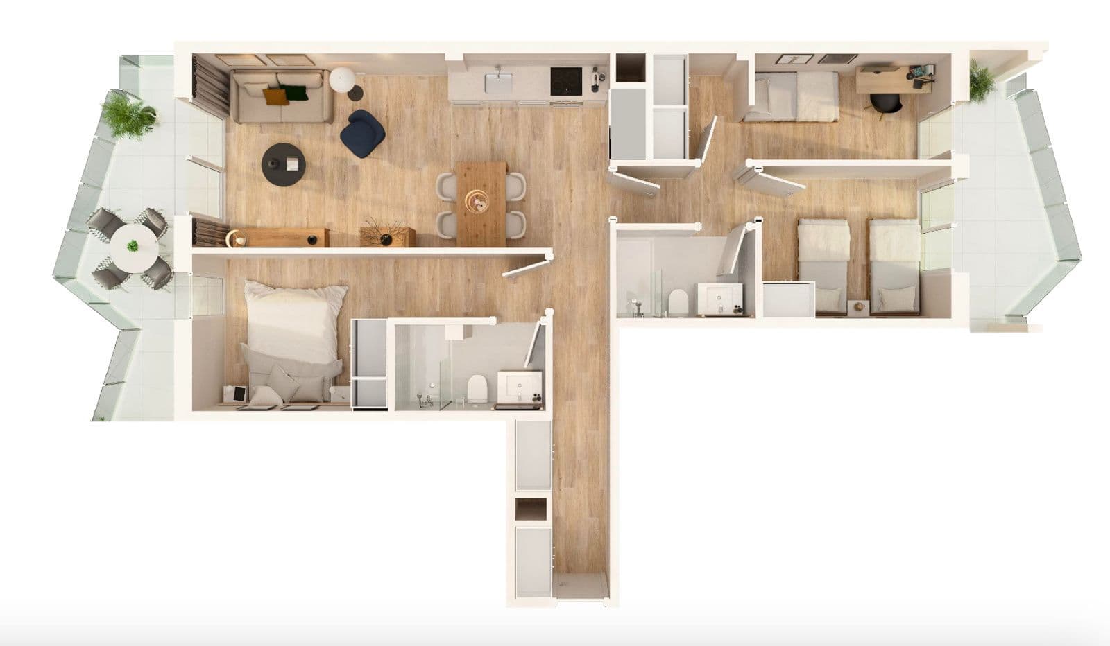 Apartamento 3 dormitorios en Mirador Beach Moncófar