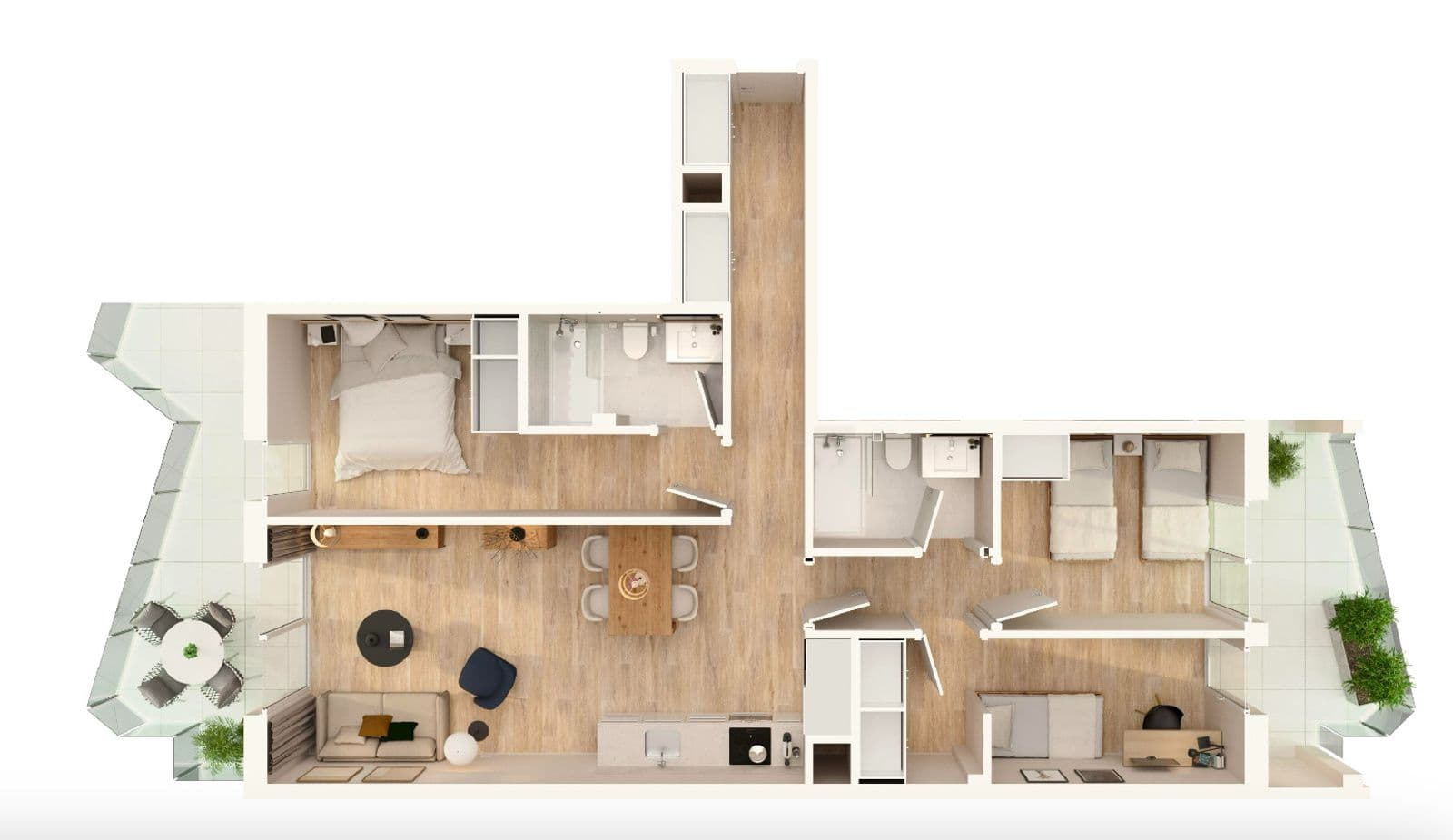 Apartamento 3 dormitorios en Mirador Beach Moncófar